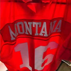 Joe Montana San Francisco 49ers Football Jersey. Size Large